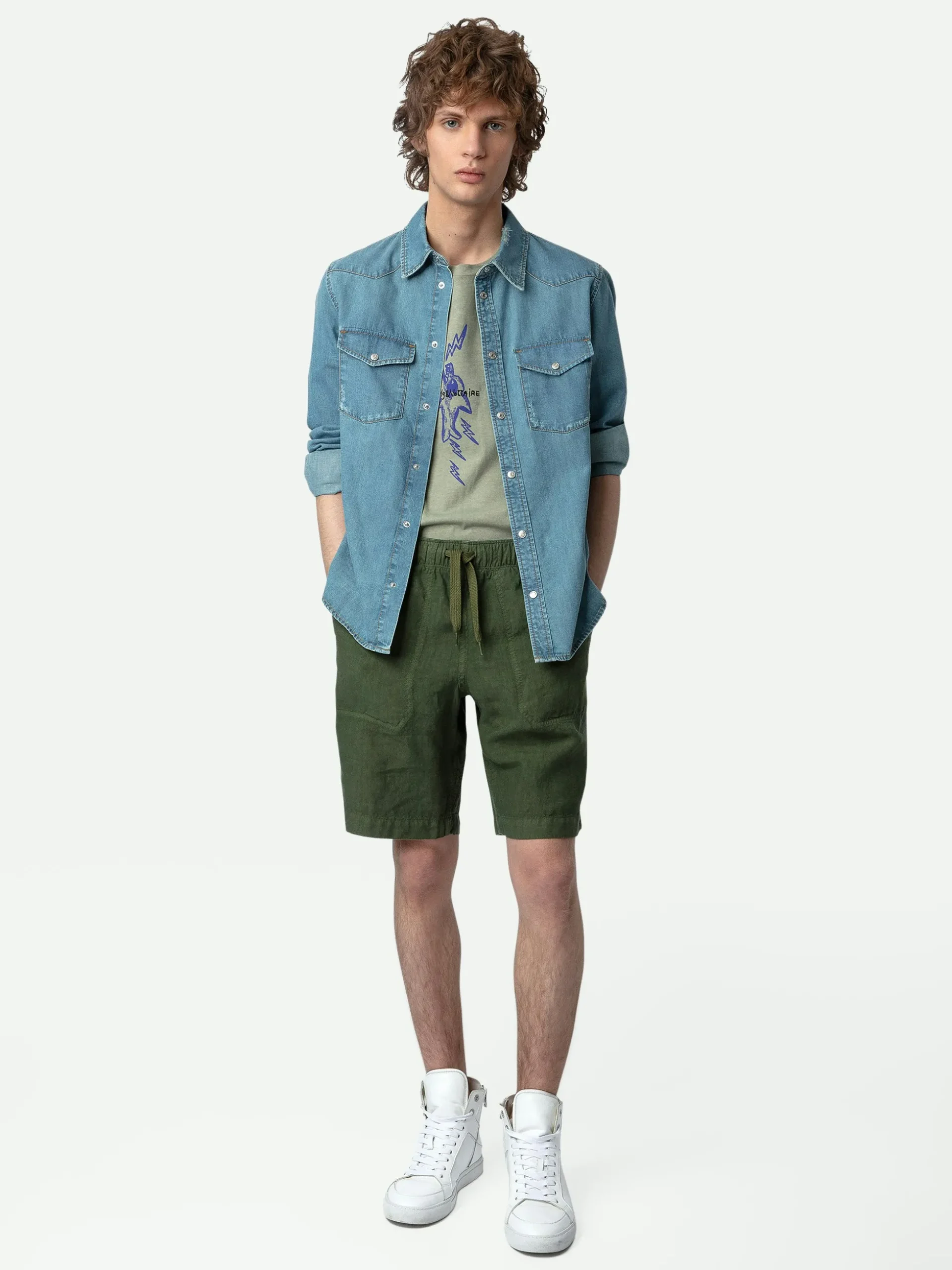 pixel_linen_bermuda_shorts_0.webp Zadig&Voltaire Pixel Linen Bermuda Shorts Used kaki Online