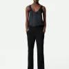 Zadig&Voltaire Poxy Silk Pants Black Flash Sale