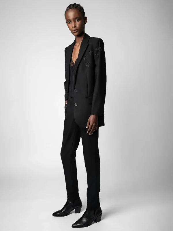 Zadig&Voltaire Prune Strass Star Pants Black Shop