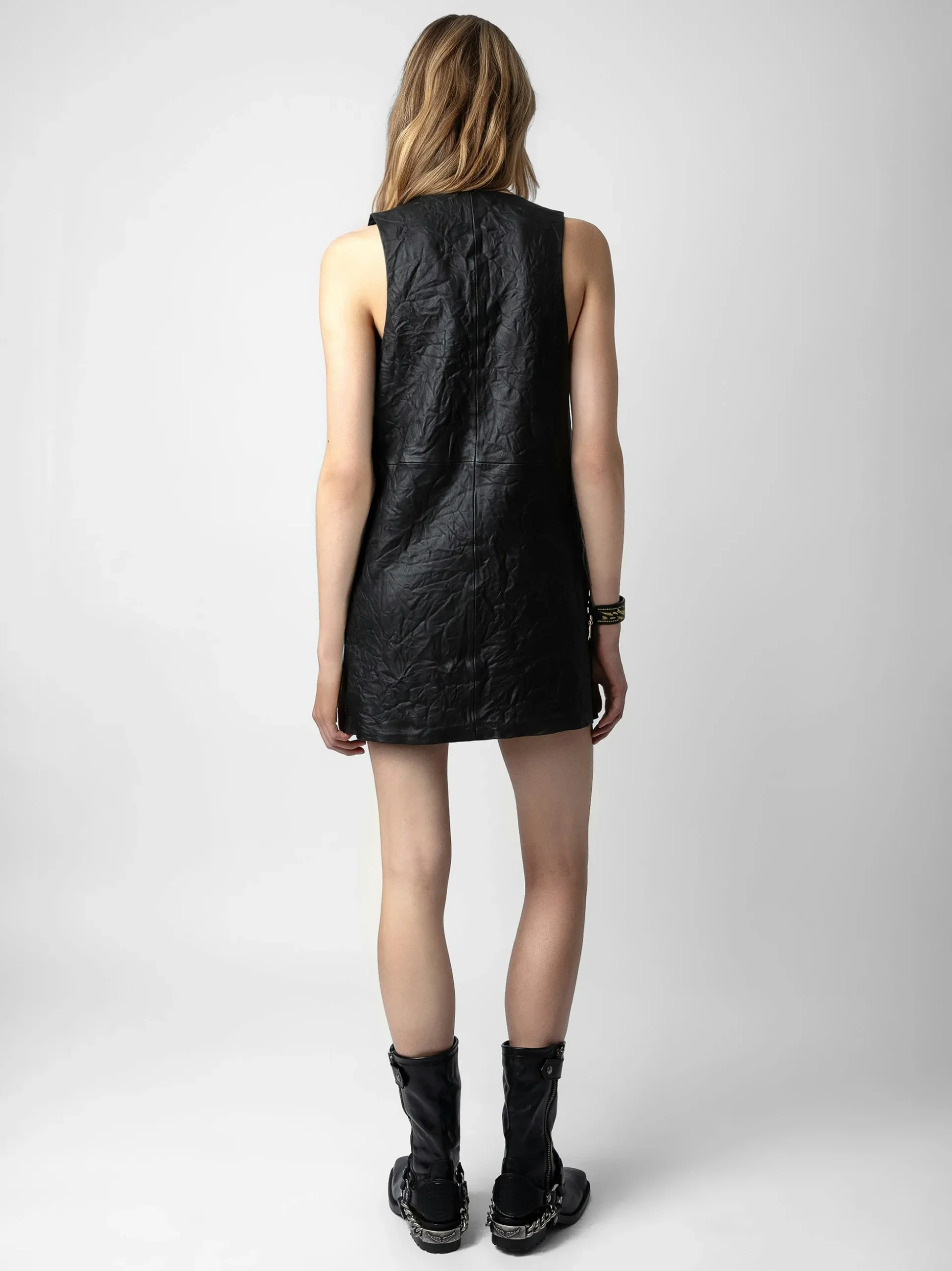 rasha_crinkled_leather_dress_1.webp Zadig&Voltaire Rasha Crinkled Leather Dress Black Discount
