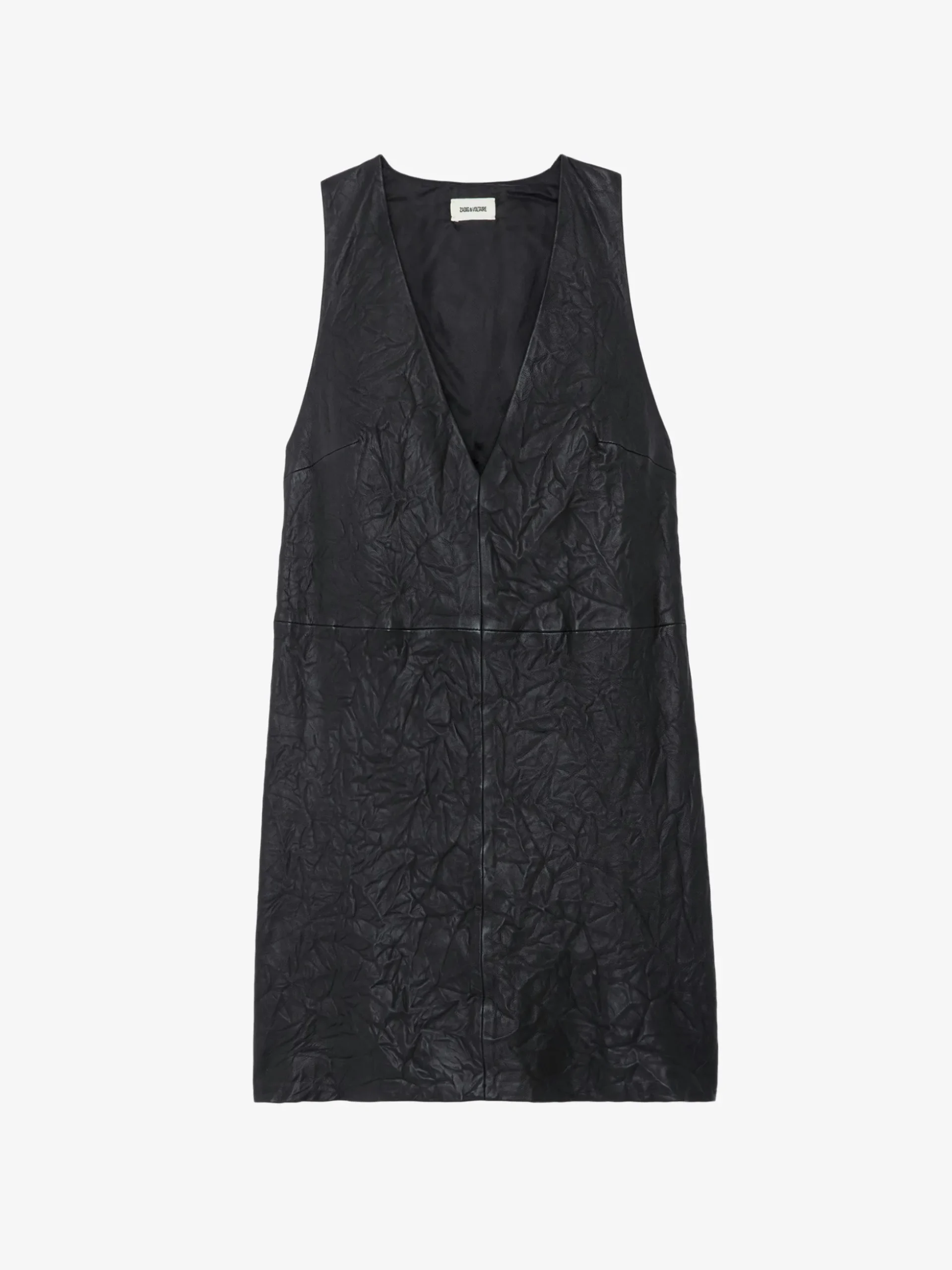 rasha_crinkled_leather_dress_4.webp Zadig&Voltaire Rasha Crinkled Leather Dress Black Discount