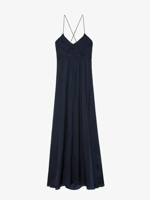 Zadig&Voltaire Rayonne Satin Dress Encre New