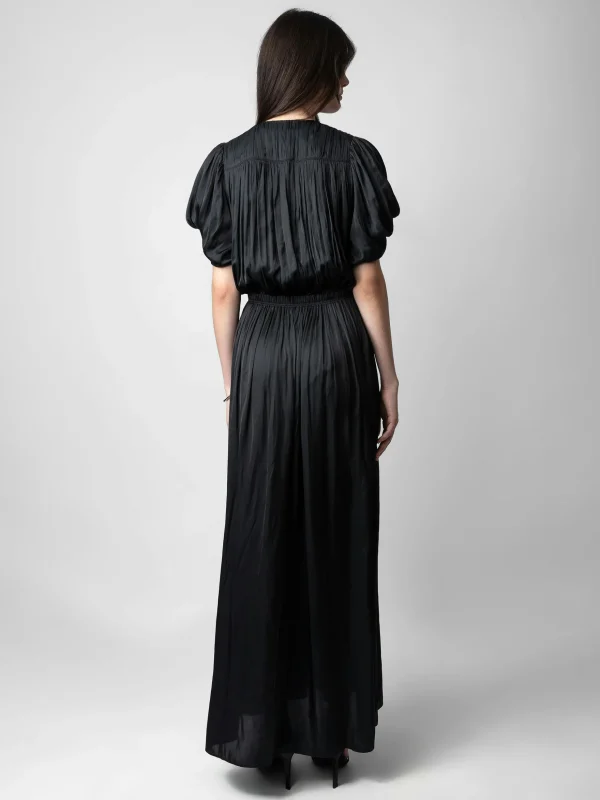 Zadig&Voltaire Reina Satin Dress Black Store