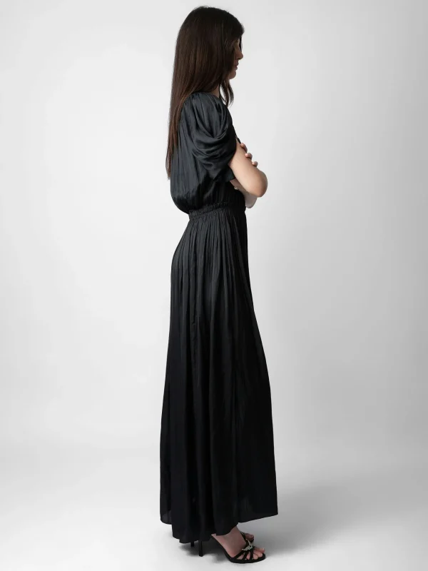 Zadig&Voltaire Reina Satin Dress Black Store