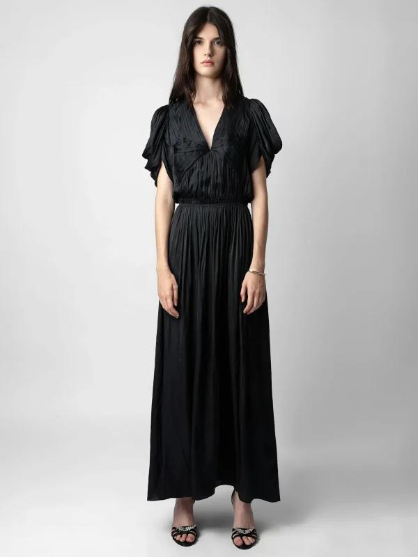 Zadig&Voltaire Reina Satin Dress Black Store
