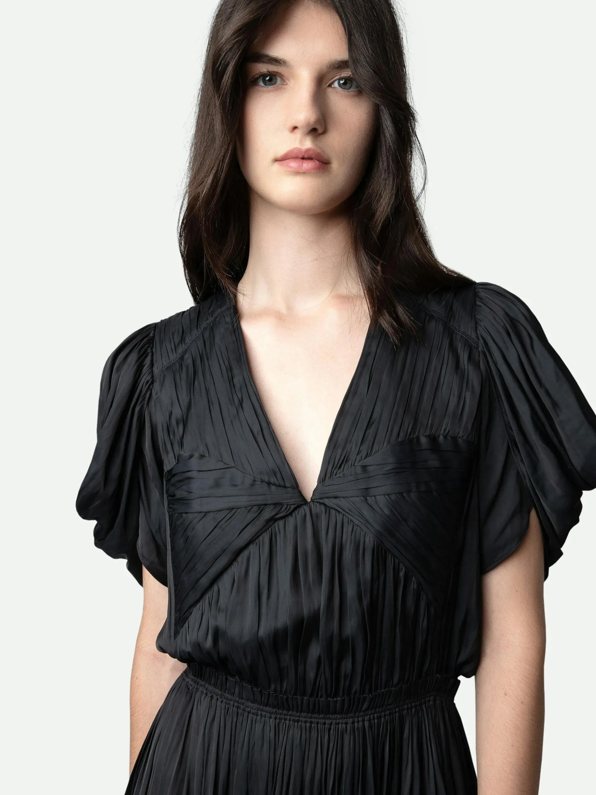 reina_satin_dress_4.webp Zadig&Voltaire Reina Satin Dress Black Store
