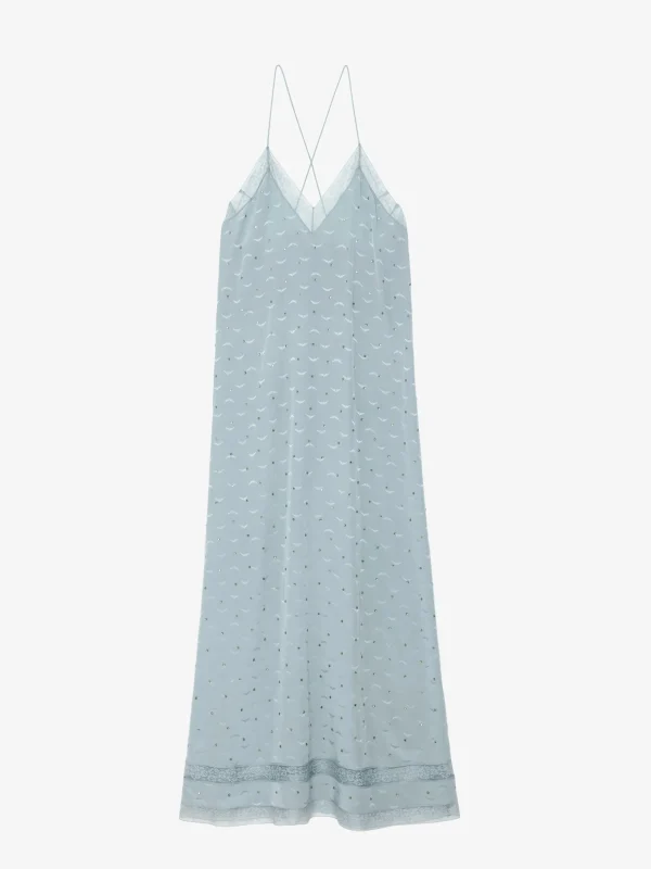 Zadig&Voltaire Reman Silk Jacquard Dress Glacier Clearance