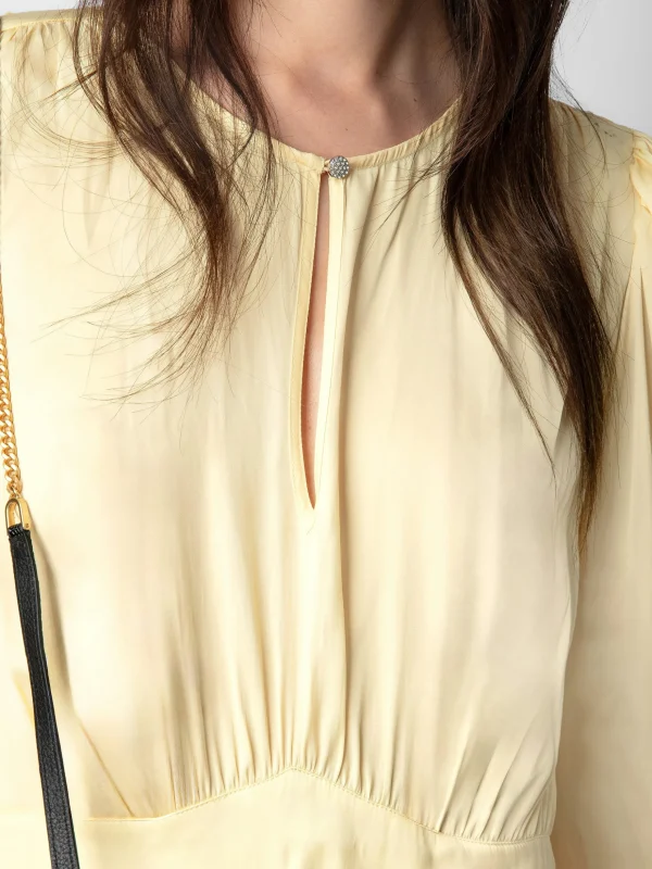 Zadig&Voltaire Rhodri Satin Dress Shea New