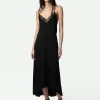Zadig&Voltaire Risty Jac ZV Silk Dress Black Shop