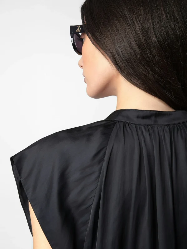 Zadig&Voltaire Rito Satin Dress Black Shop