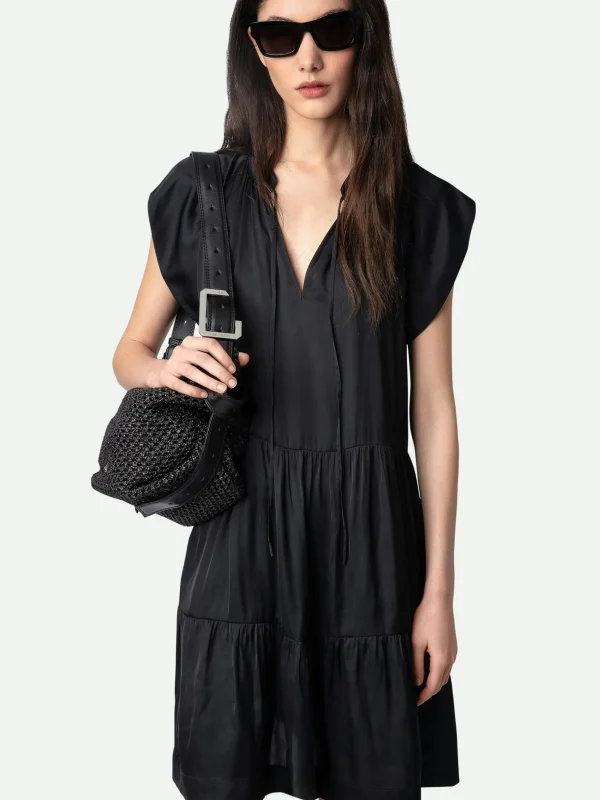 Zadig&Voltaire Rito Satin Dress Black Shop