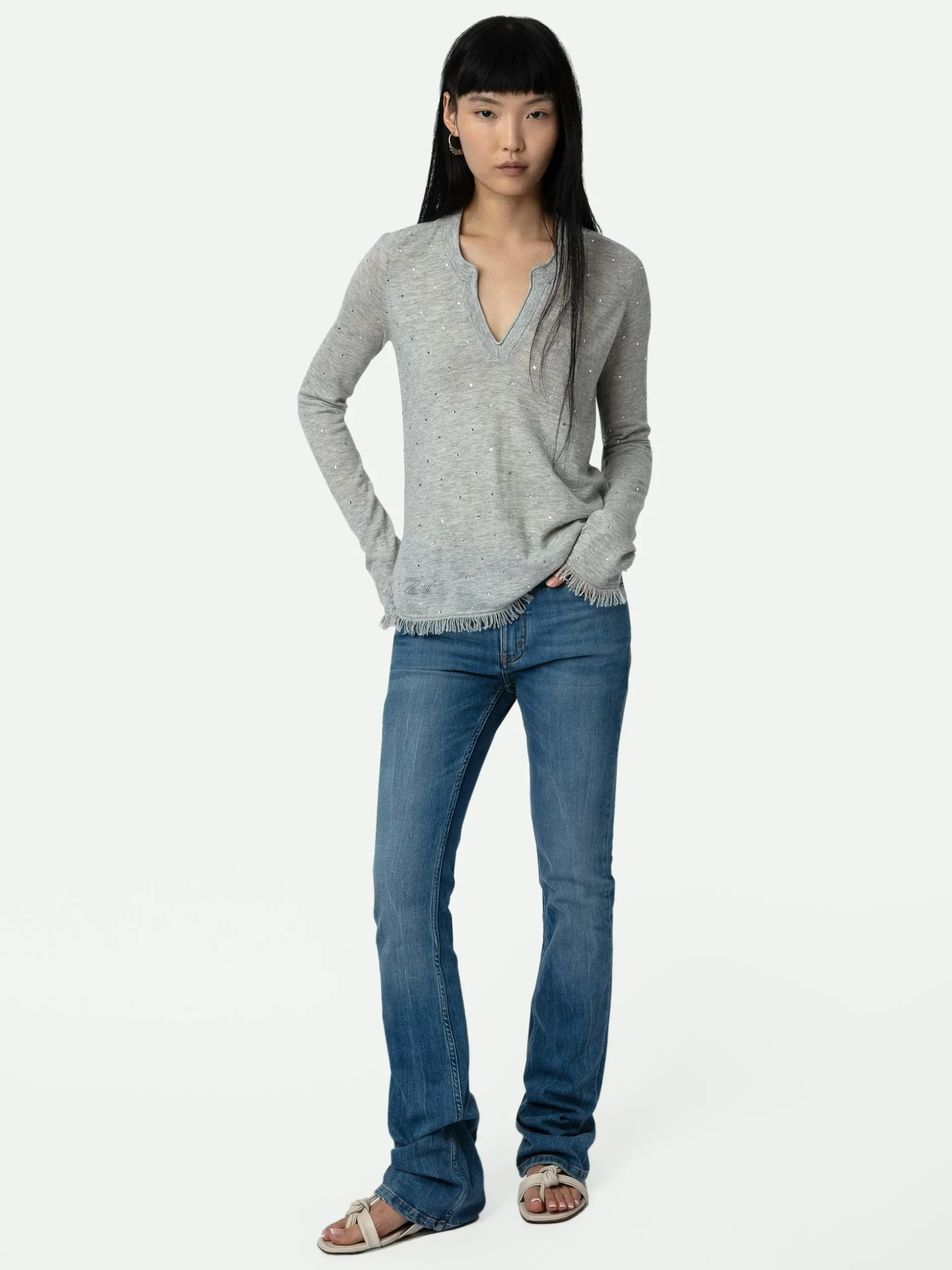 riviera_cashmere_sweater_0.webp Zadig&Voltaire Riviera Cashmere Sweater Gris chine clair Discount