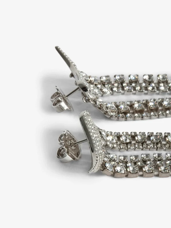 Zadig&Voltaire Rock Color Earrings Shiny silver Best Sale