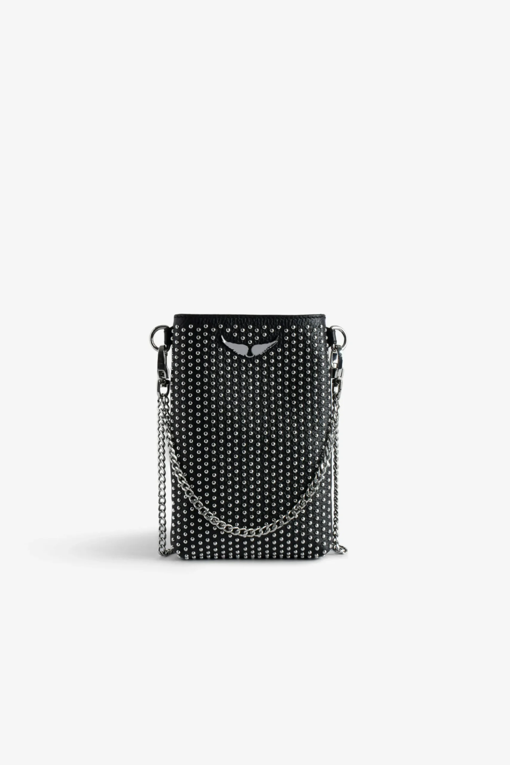 rock_dotted_swiss_pouch_clutch_0.webp Zadig&Voltaire Rock Dotted Swiss Pouch Clutch Black Online