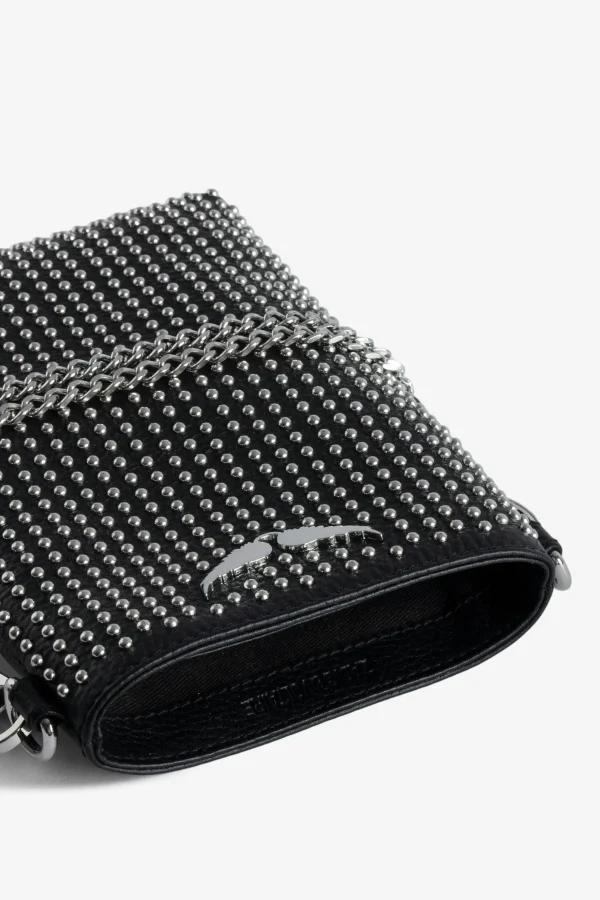 Zadig&Voltaire Rock Dotted Swiss Pouch Clutch Black Online