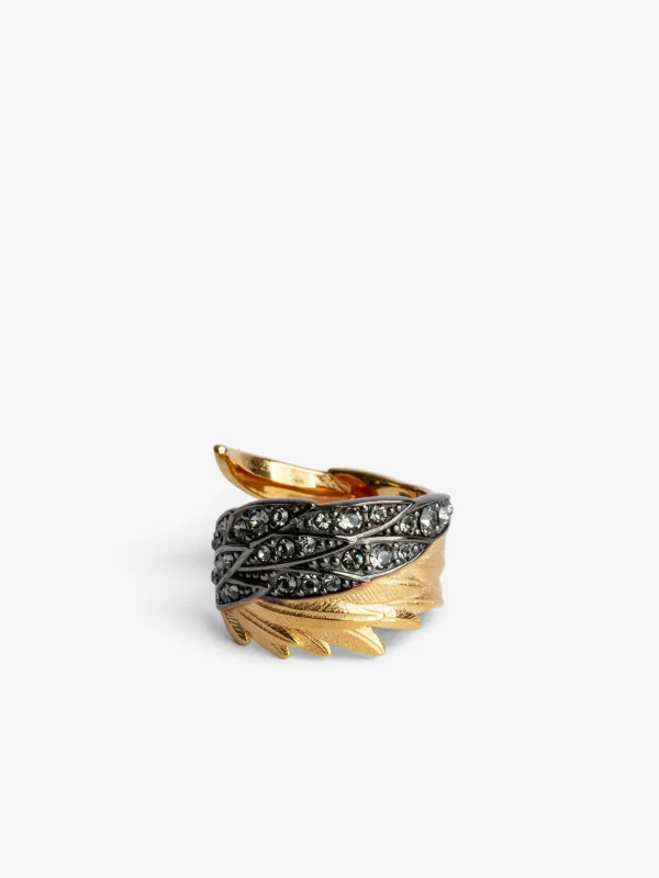 Zadig&Voltaire Rock Feather Ring Old gold Hot