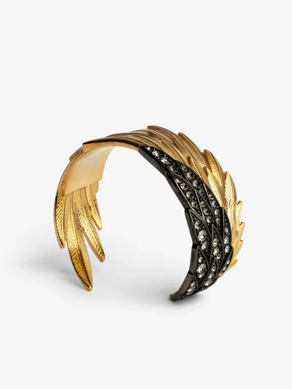 Zadig&Voltaire Rock Feather Spread Your Wings Bracelet Old gold Cheap