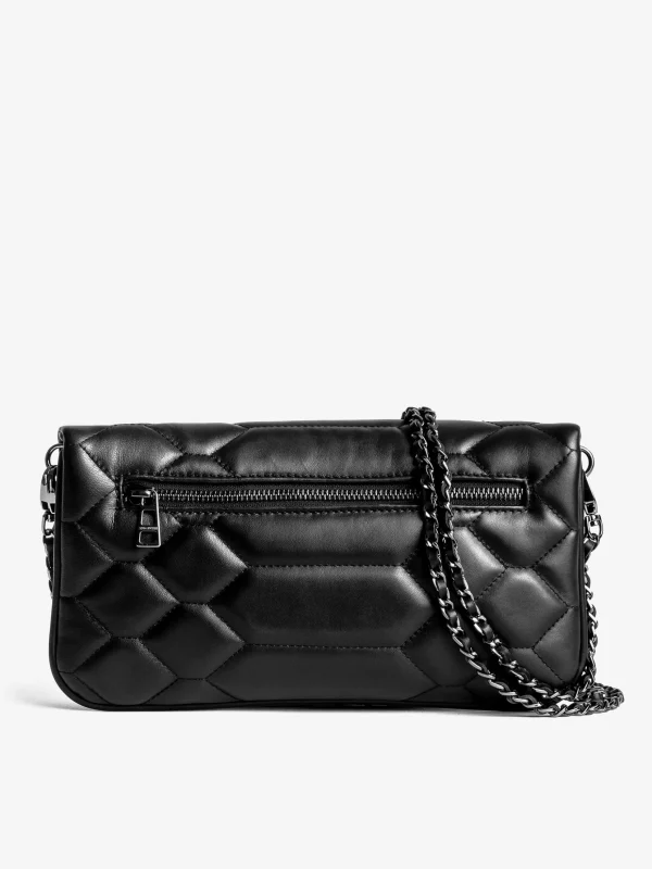 Zadig&Voltaire Rock Mat XL Scale Clutch Black Flash Sale