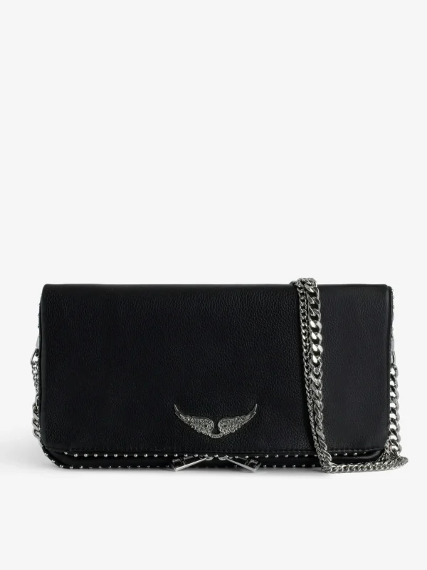 Zadig&Voltaire Rock Studs Clutch Black Fashion