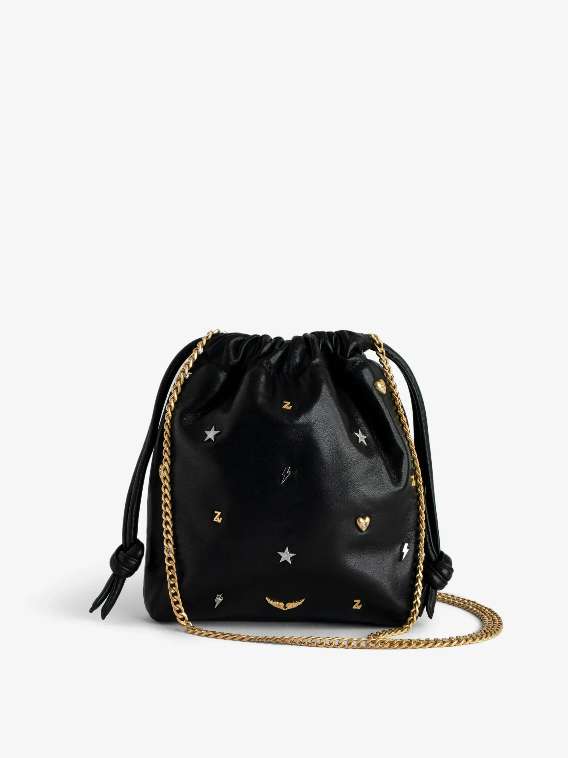 rock_to_go_lucky_charms_bag_0.webp Zadig&Voltaire Rock To Go Lucky Charms Bag Black Store