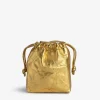 Zadig&Voltaire Rock To Go Metallic Bag Gold Sale