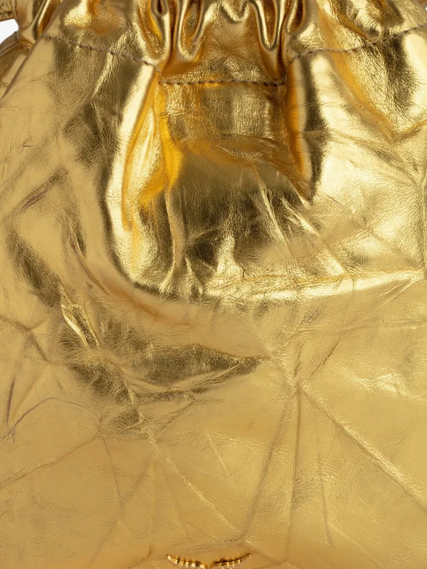 Zadig&Voltaire Rock To Go Metallic Bag Gold Sale
