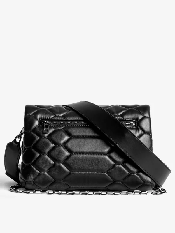 Zadig&Voltaire Rocky XL Mat Scale Bag Black Discount