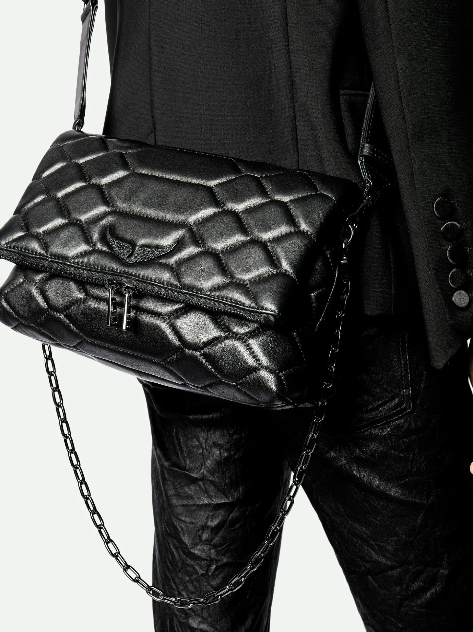 rocky_xl_mat_scale_bag_5.webp Zadig&Voltaire Rocky XL Mat Scale Bag Black Discount