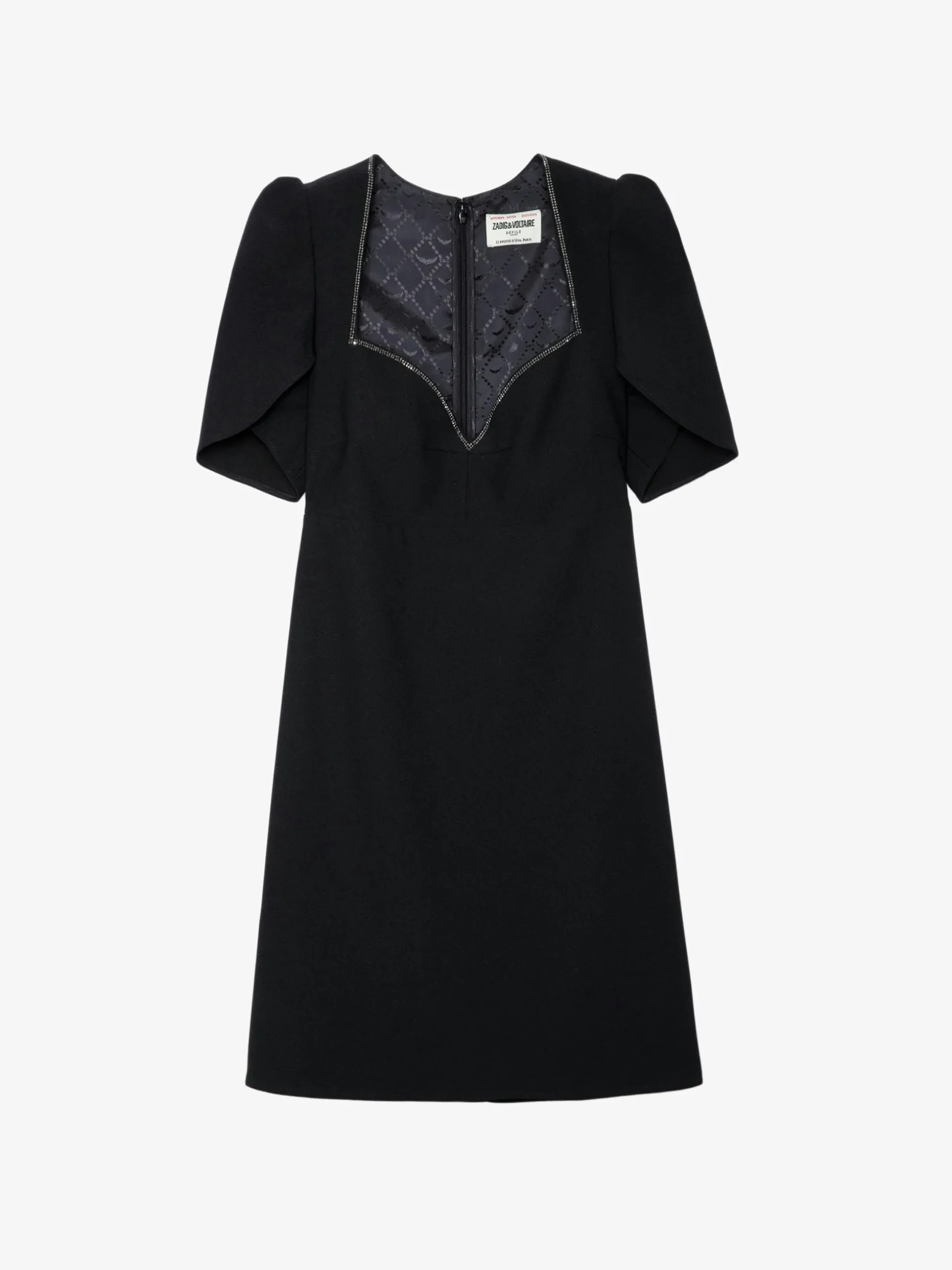 roxelle_diamant_dress_5.webp Zadig&Voltaire Roxelle Diamanté Dress Black Online