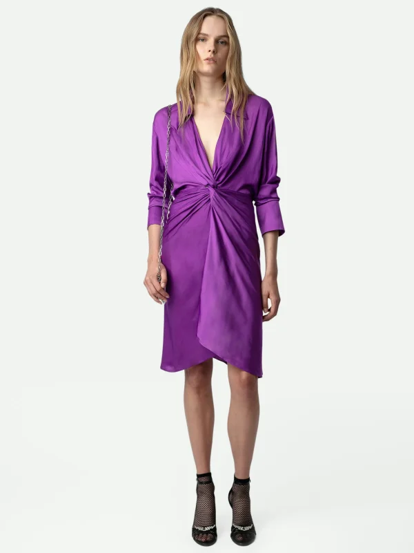 Zadig&Voltaire Rozo Satin Dress Goa Outlet