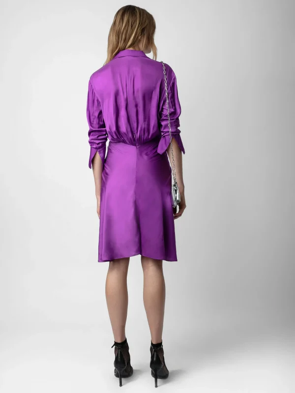 Zadig&Voltaire Rozo Satin Dress Goa Outlet