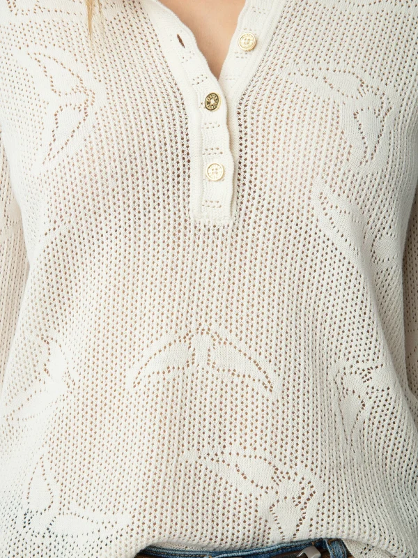 Zadig&Voltaire Salmyr Wings Sweater Ecru Best Sale