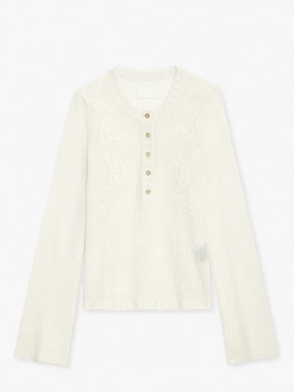 Zadig&Voltaire Salmyr Wings Sweater Ecru Best Sale