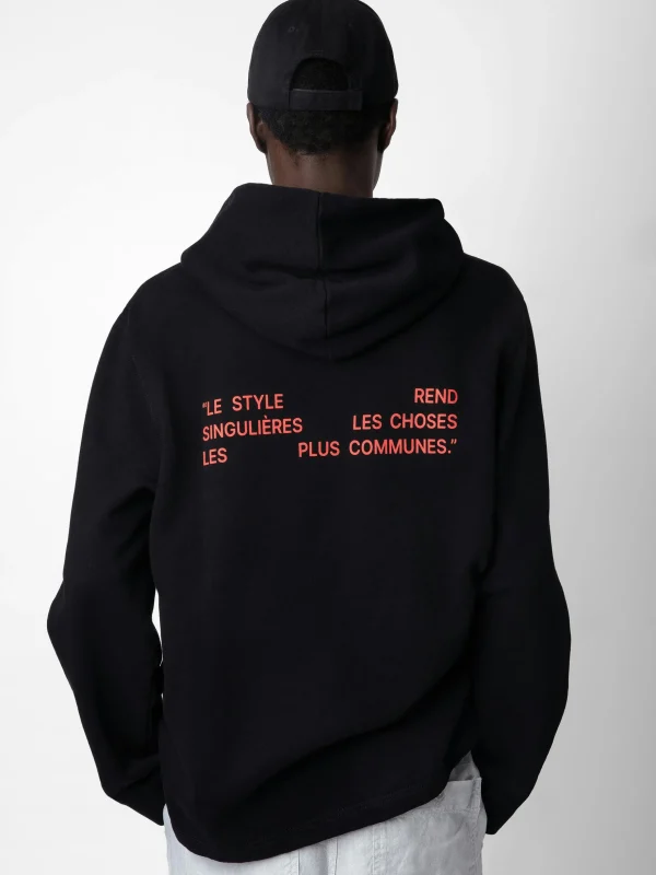 Zadig&Voltaire Sancho Photoprint Sweatshirt Black Store