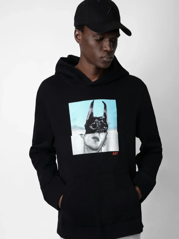 Zadig&Voltaire Sancho Photoprint Sweatshirt Black Store