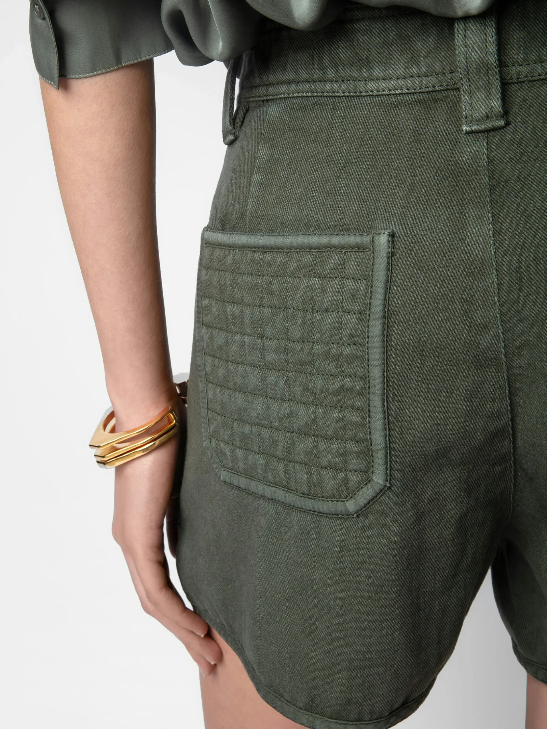 sei_shorts_3.webp Zadig&Voltaire Sei Shorts Kaki Discount