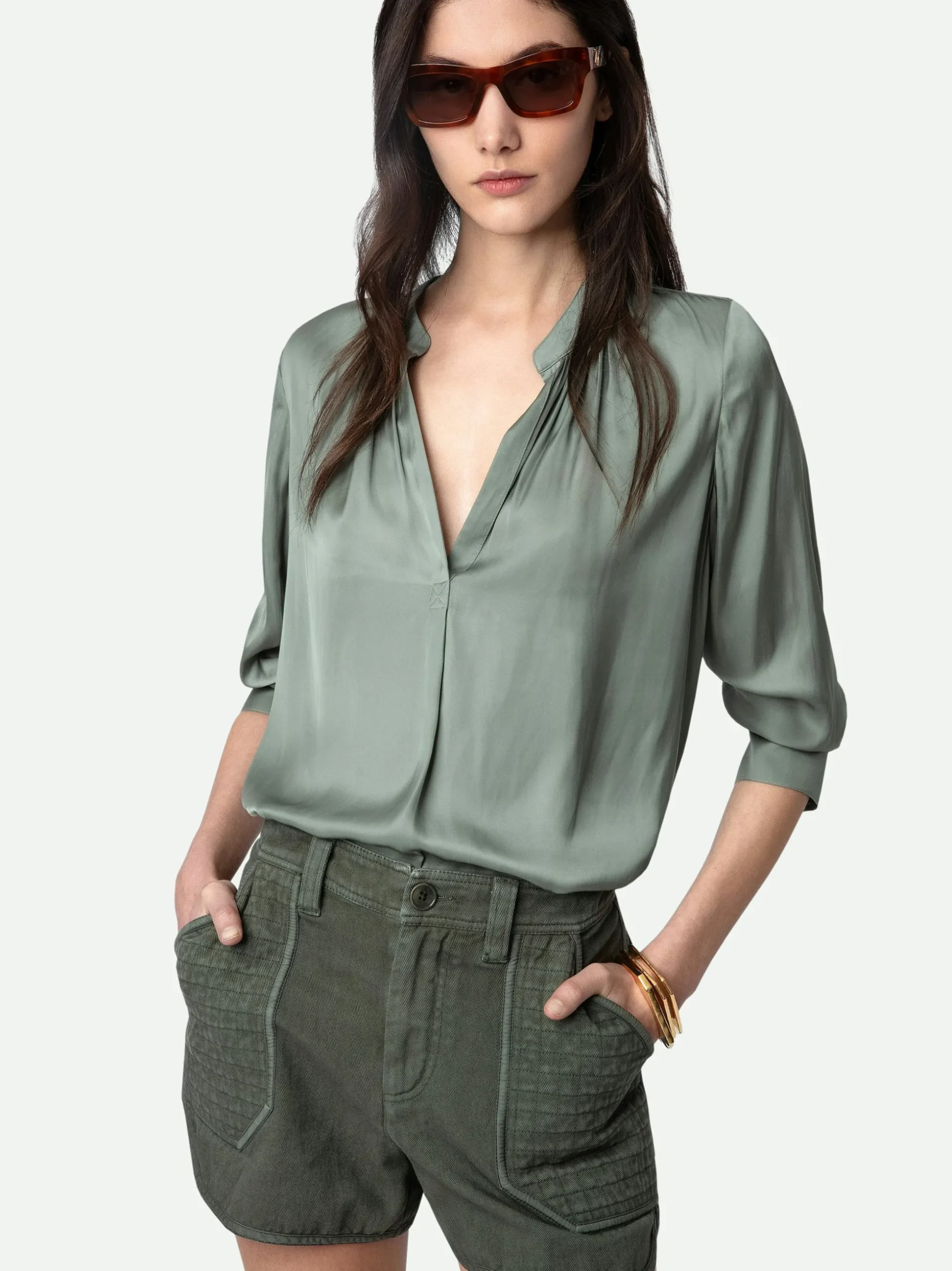 sei_shorts_4.webp Zadig&Voltaire Sei Shorts Kaki Discount