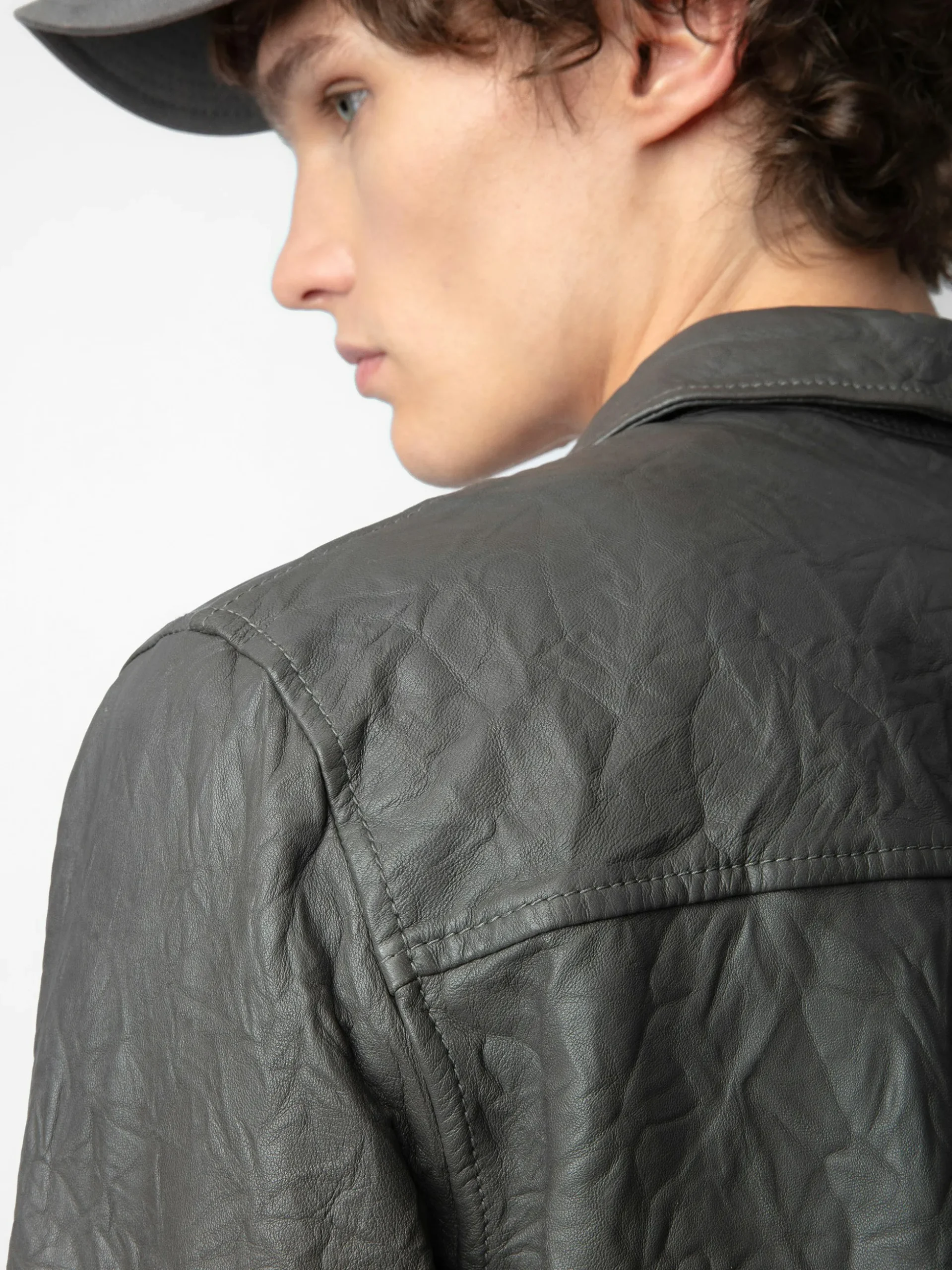 serge_crinkled_leather_shirt_3.webp Zadig&Voltaire Serge Crinkled Leather Shirt Elephant Best Sale