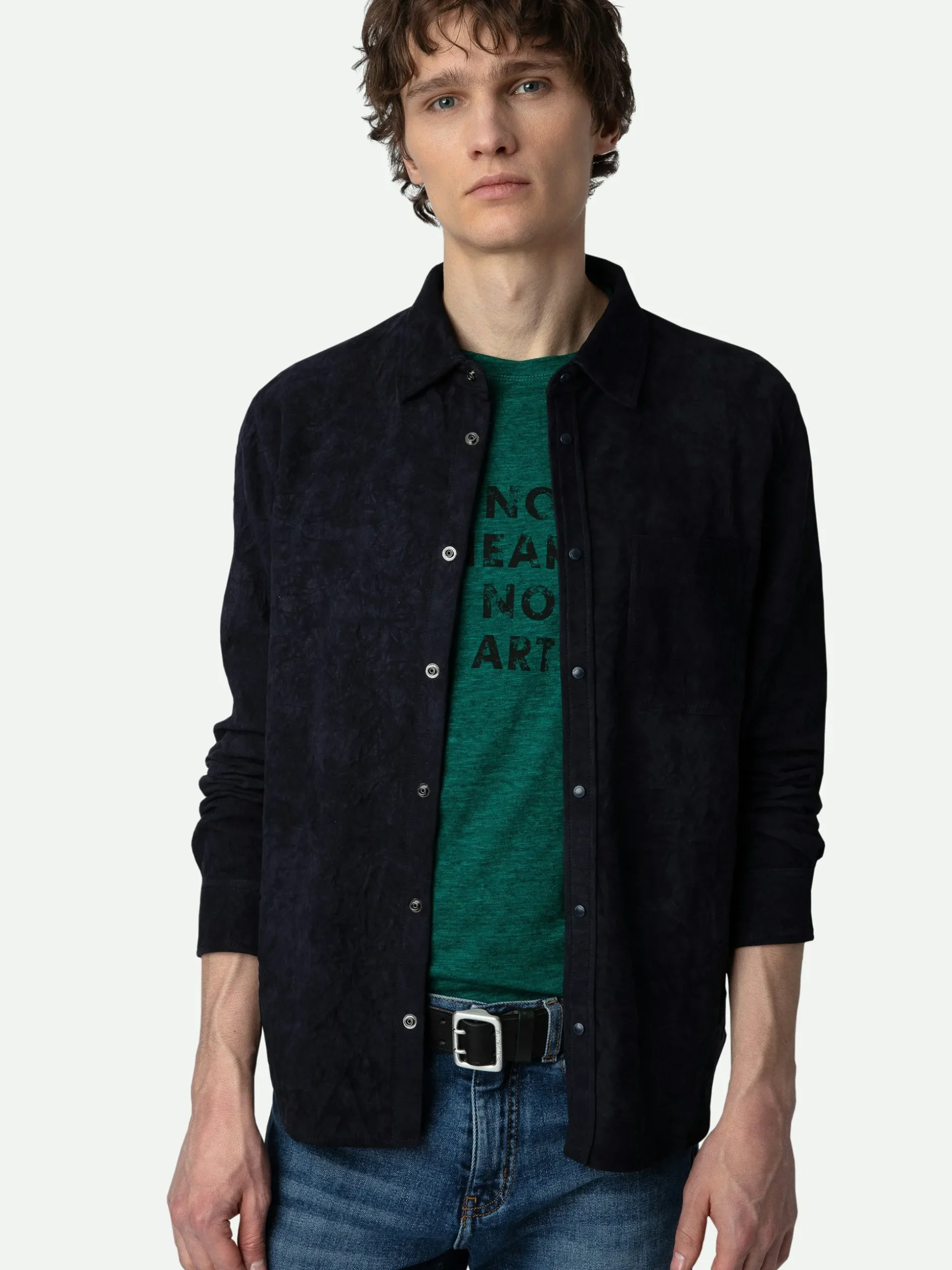 serge_suede_shirt_4.webp Zadig&Voltaire Serge Suede Shirt Encre Sale