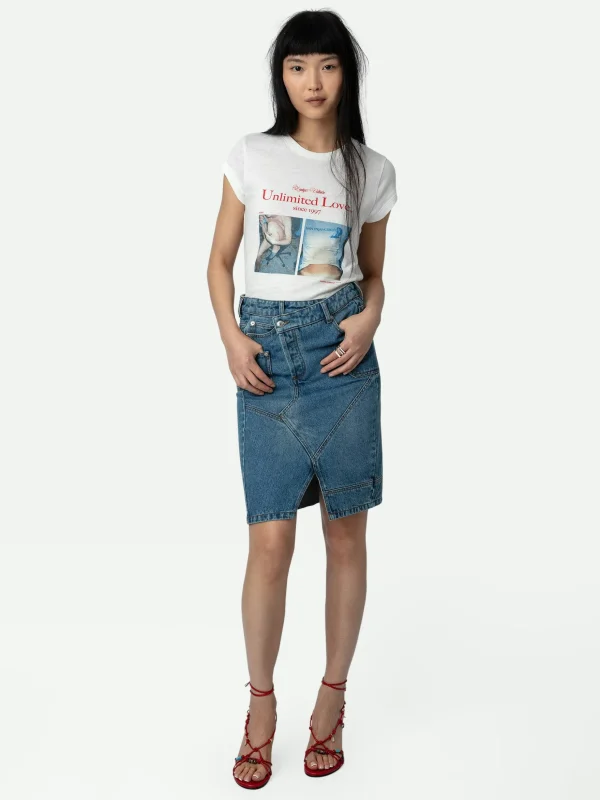 Zadig&Voltaire Skinny Photoprint T-shirt Judo Best