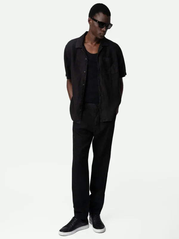 Zadig&Voltaire Sloan Linen Shirt Black Online