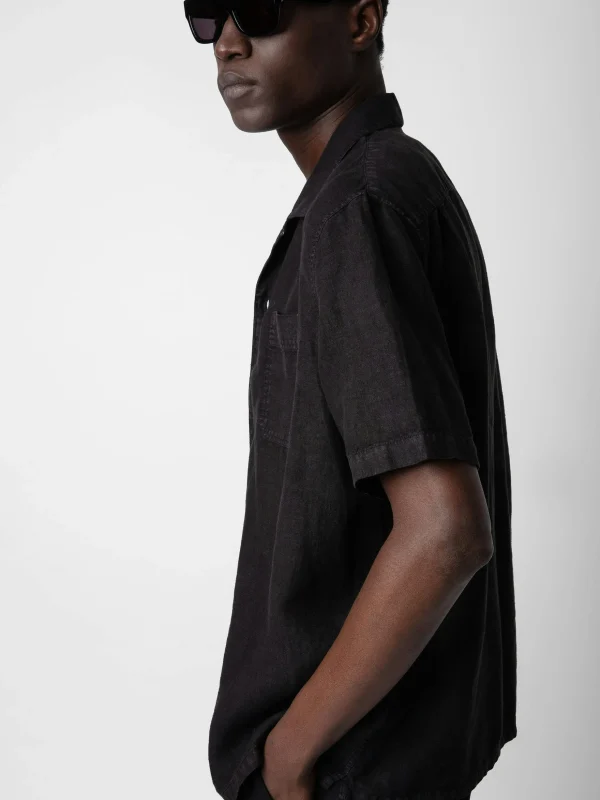Zadig&Voltaire Sloan Linen Shirt Black Online