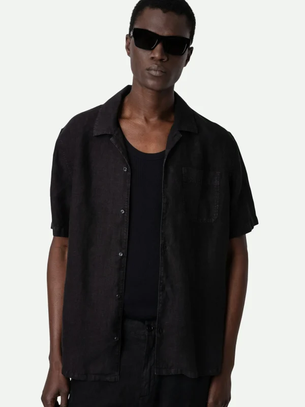 Zadig&Voltaire Sloan Linen Shirt Black Online