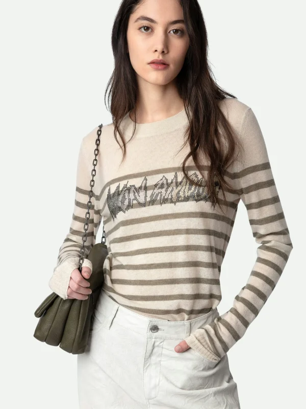 Zadig&Voltaire Source Mon Amour Diamanté Cashmere Sweater Judo Hot