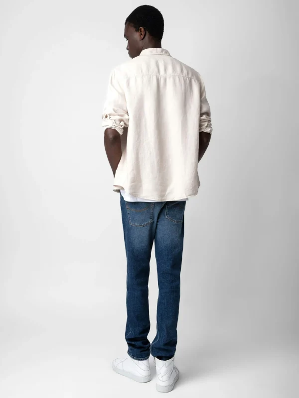 Zadig&Voltaire Stan Linen Shirt Naturel Best