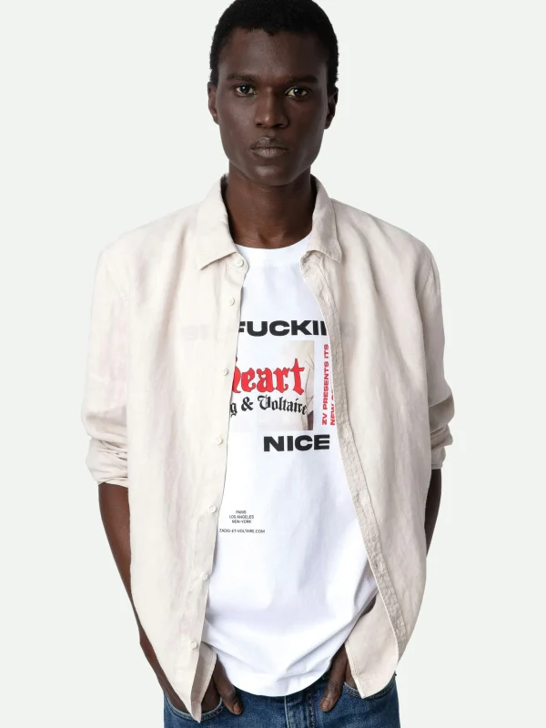 Zadig&Voltaire Stan Linen Shirt Naturel Best