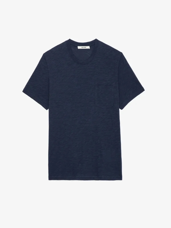Zadig&Voltaire Stockholm Slub T-shirt Encre Online