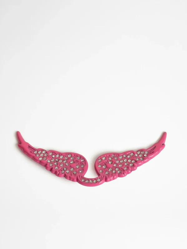 Zadig&Voltaire Swing Your Wings Charm Fluo pinku002Fcrystal Cheap