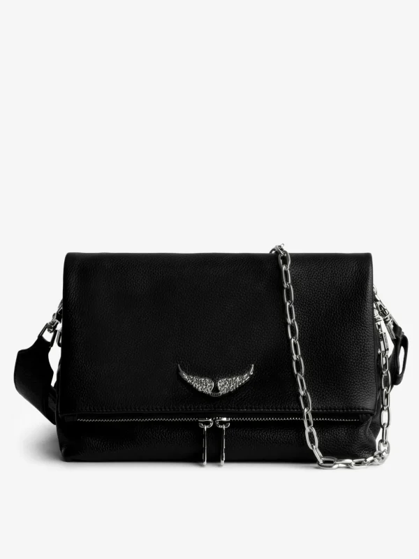 Zadig&Voltaire Swing Your Wings Rocky Bag Noir silver Cheap