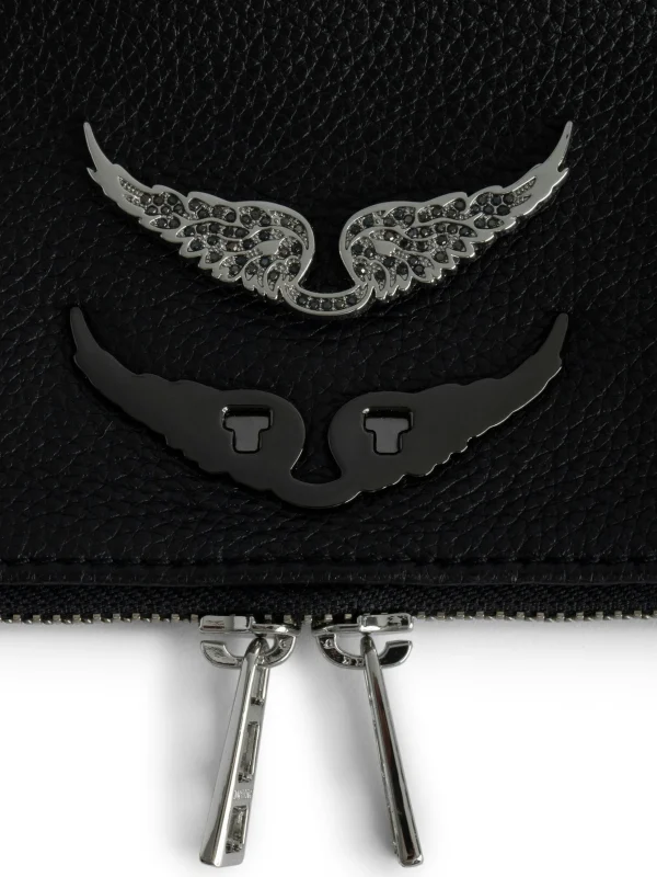 Zadig&Voltaire Swing Your Wings Rocky Bag Noir silver Cheap